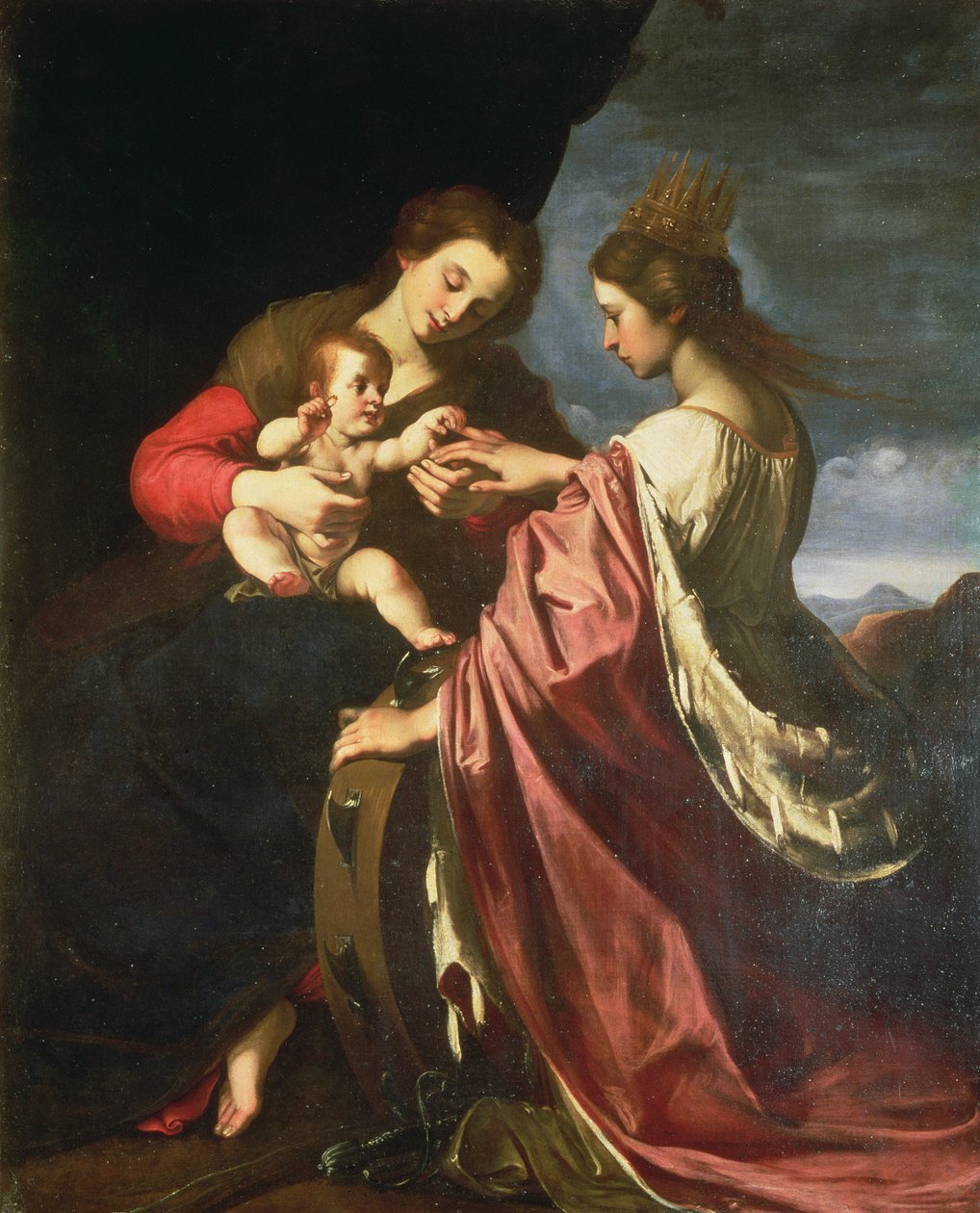 Aziz Catherine'in Mistik Evliliği by Giovanni Mannozzi