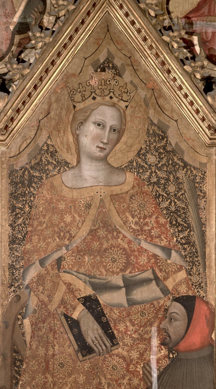 139088 panel detayında İskenderiyeli Aziz Catherine tempera by Giovanni di Niccolo del Biondo