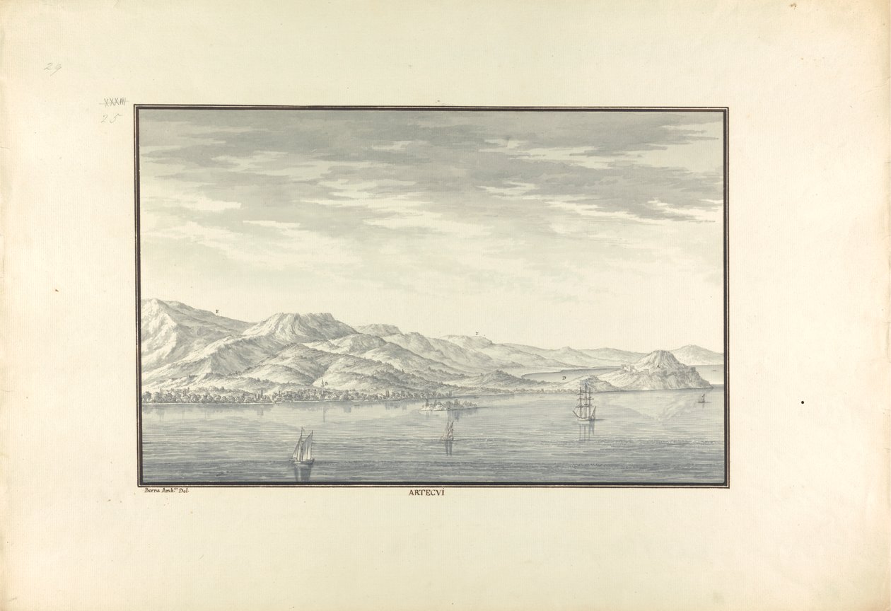 Artaki'nin görünümü (şimdi Erduk) by Giovanni Battista Borra