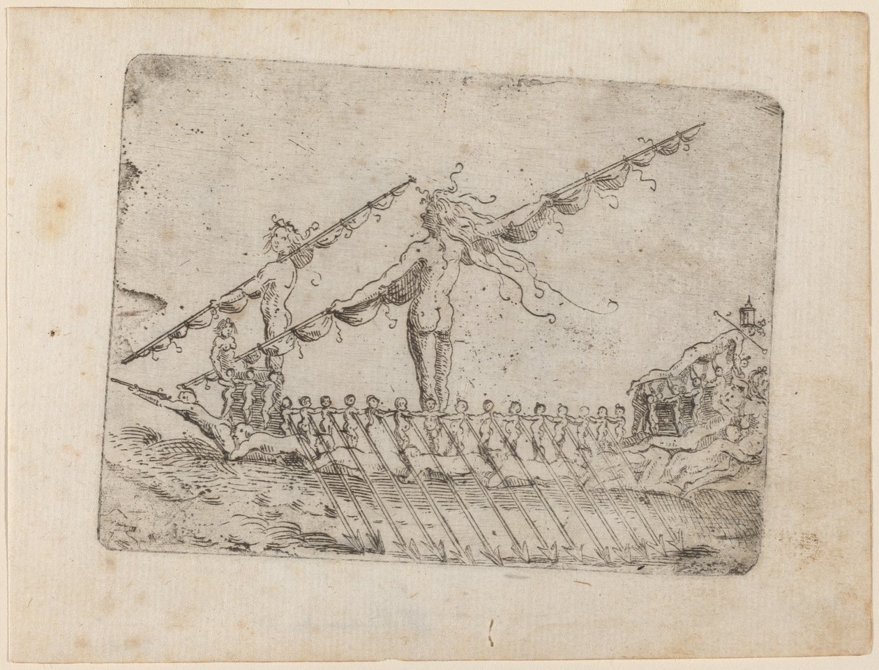 "Bizzarie di çeşitli Figürler"den by Giovanni Battista Bracelli