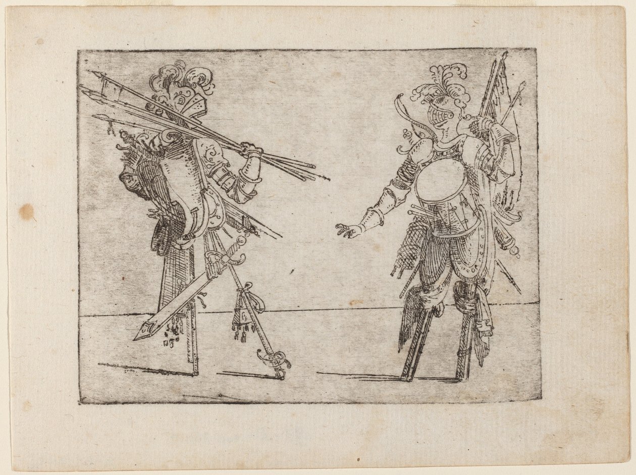 "Bizzarie di çeşitli Figürler"den by Giovanni Battista Bracelli