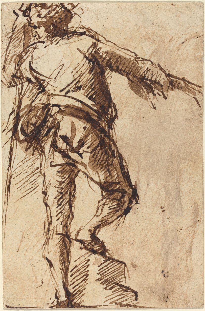 Asası olan genç bir adam by Giovanni Battista Piranesi