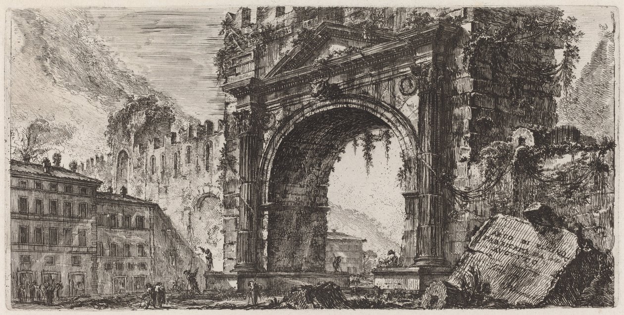 Augustus tarafından yapılan Rimino Kemeri by Giovanni Battista Piranesi