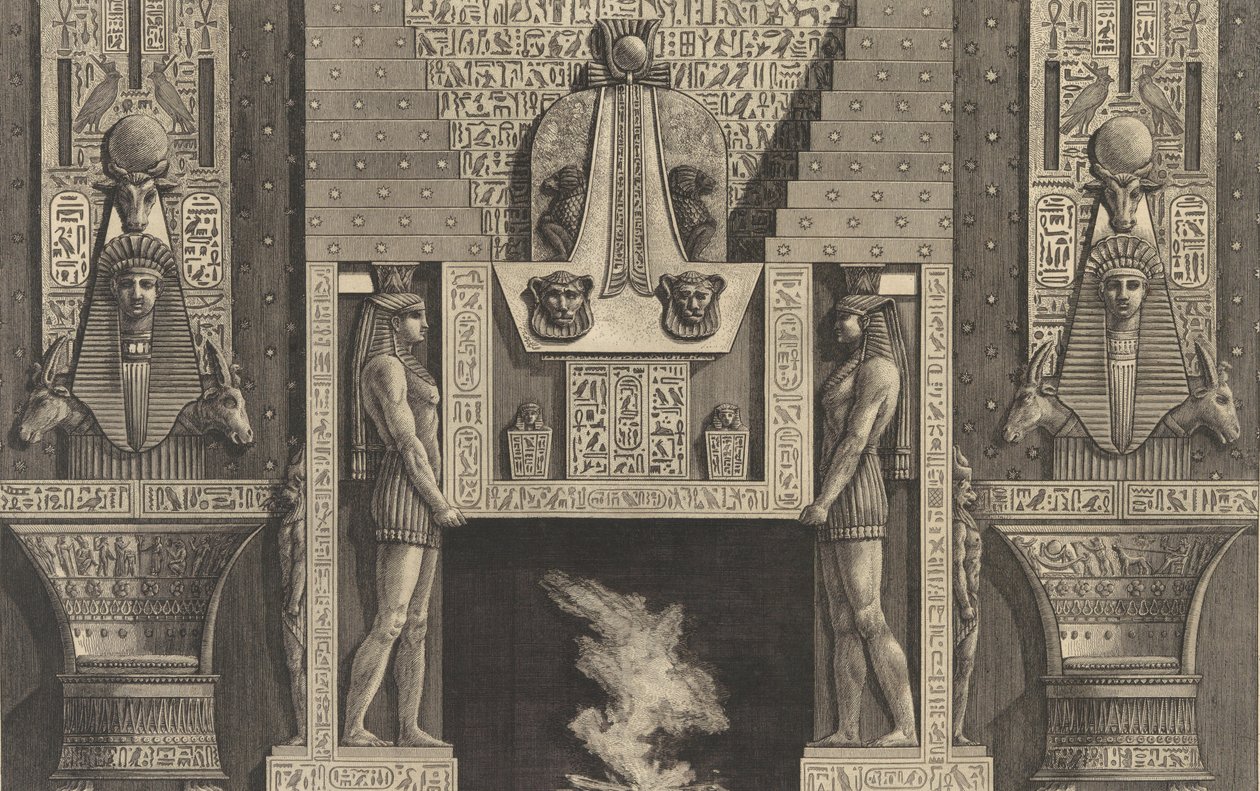 Mısır tarzında şömine..., 1769. by Giovanni Battista Piranesi