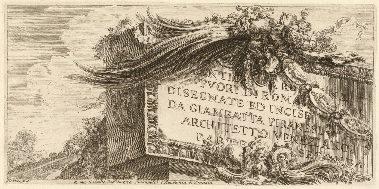 İkinci Bölüm için Ön Kapak by Giovanni Battista Piranesi
