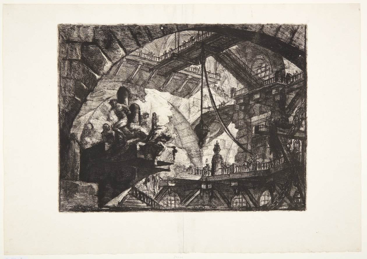 Projeksiyon platformundaki mahkumlar by Giovanni Battista Piranesi