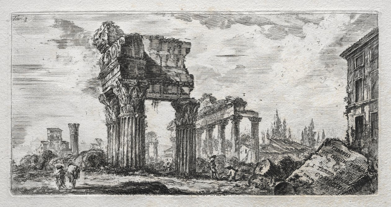 Jüpiter Thunder Tapınağı. by Giovanni Battista Piranesi
