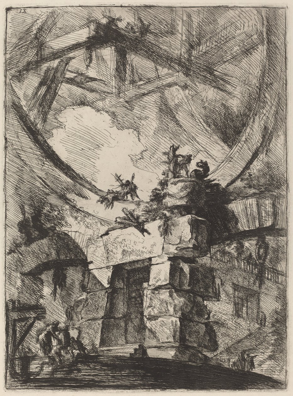 Dev Tekerlek by Giovanni Battista Piranesi