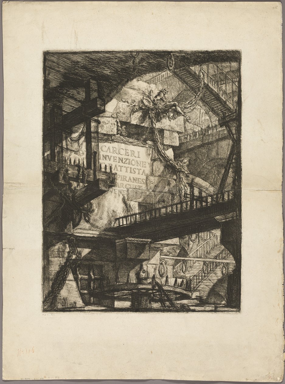 Hayali Hapishanelerden Başlık Sayfası by Giovanni Battista Piranesi