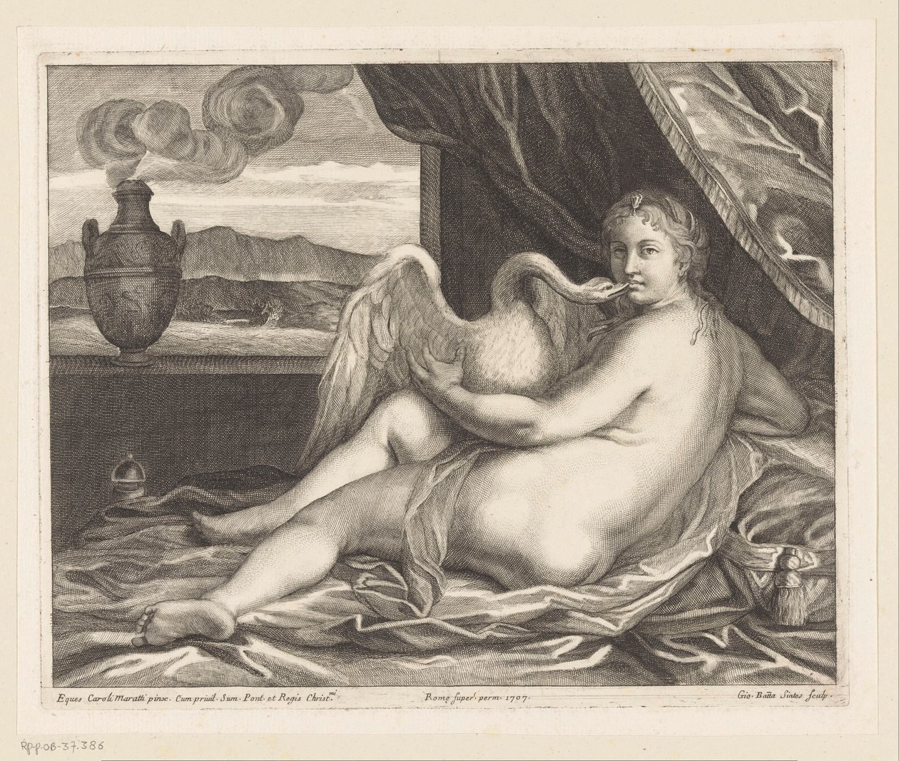 Leda ve kuğu by Giovanni Battista Sintes