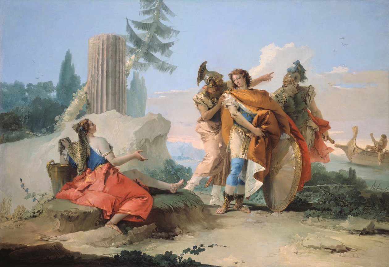 Rinaldo tarafından Terk Edilen Armida, 174245. by Giovanni Battista Tiepolo