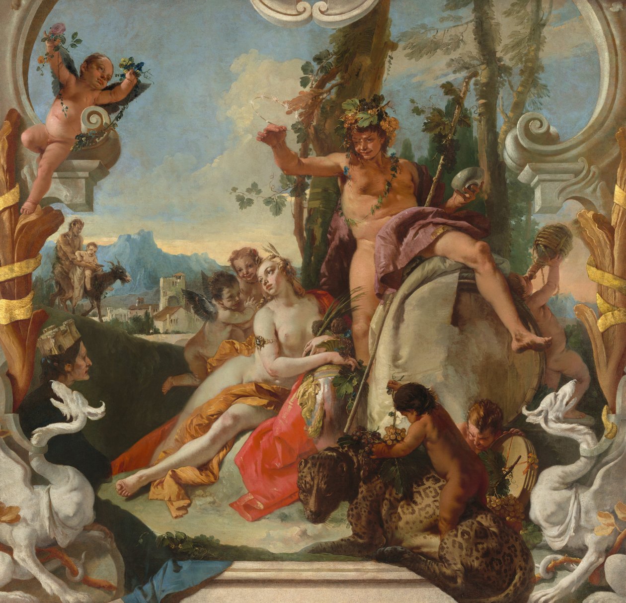 Bacchus ve Ariadne, c. 17431745. by Giovanni Battista Tiepolo