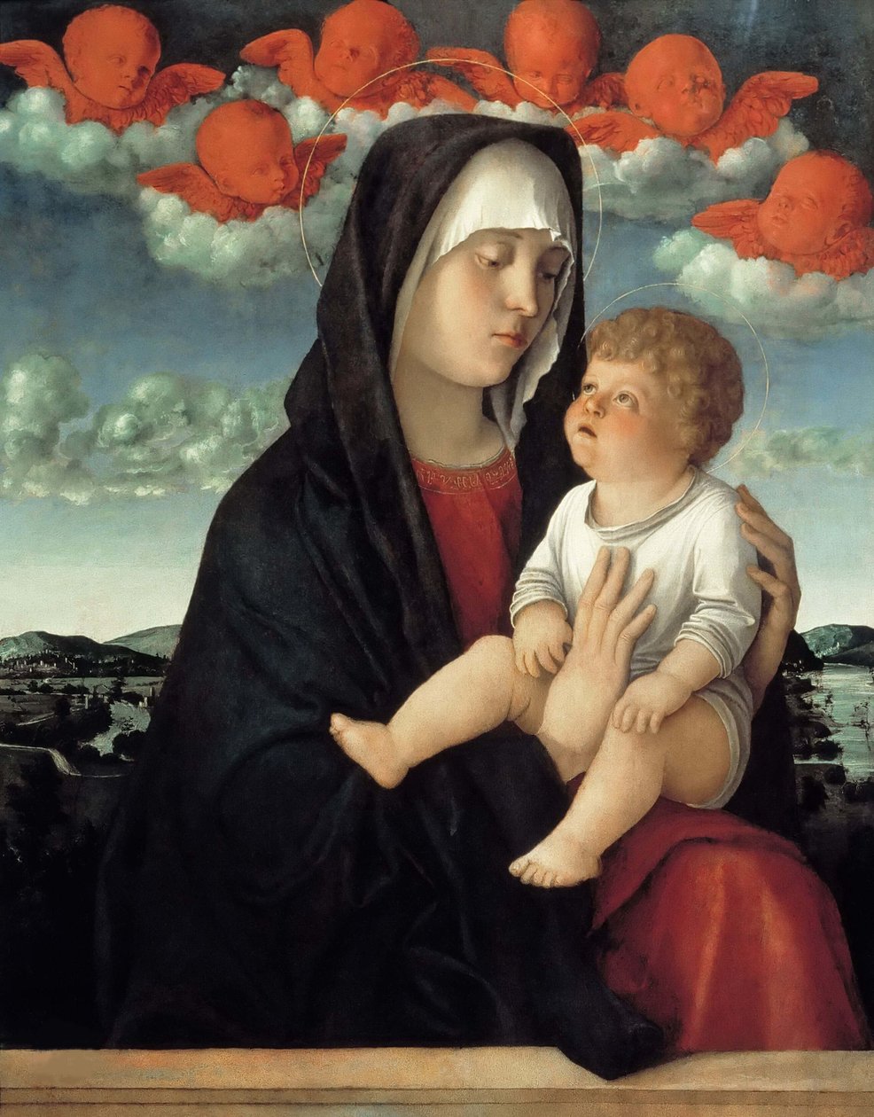 Bakire ve çocuk, c. 1500. by Giovanni Bellini