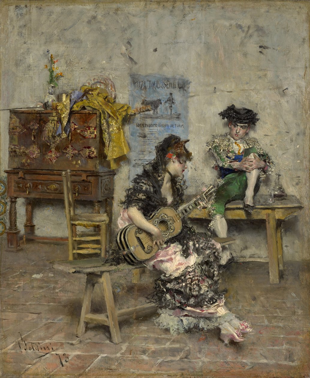 Bir Gitarcı, 1872 by Giovanni Boldini