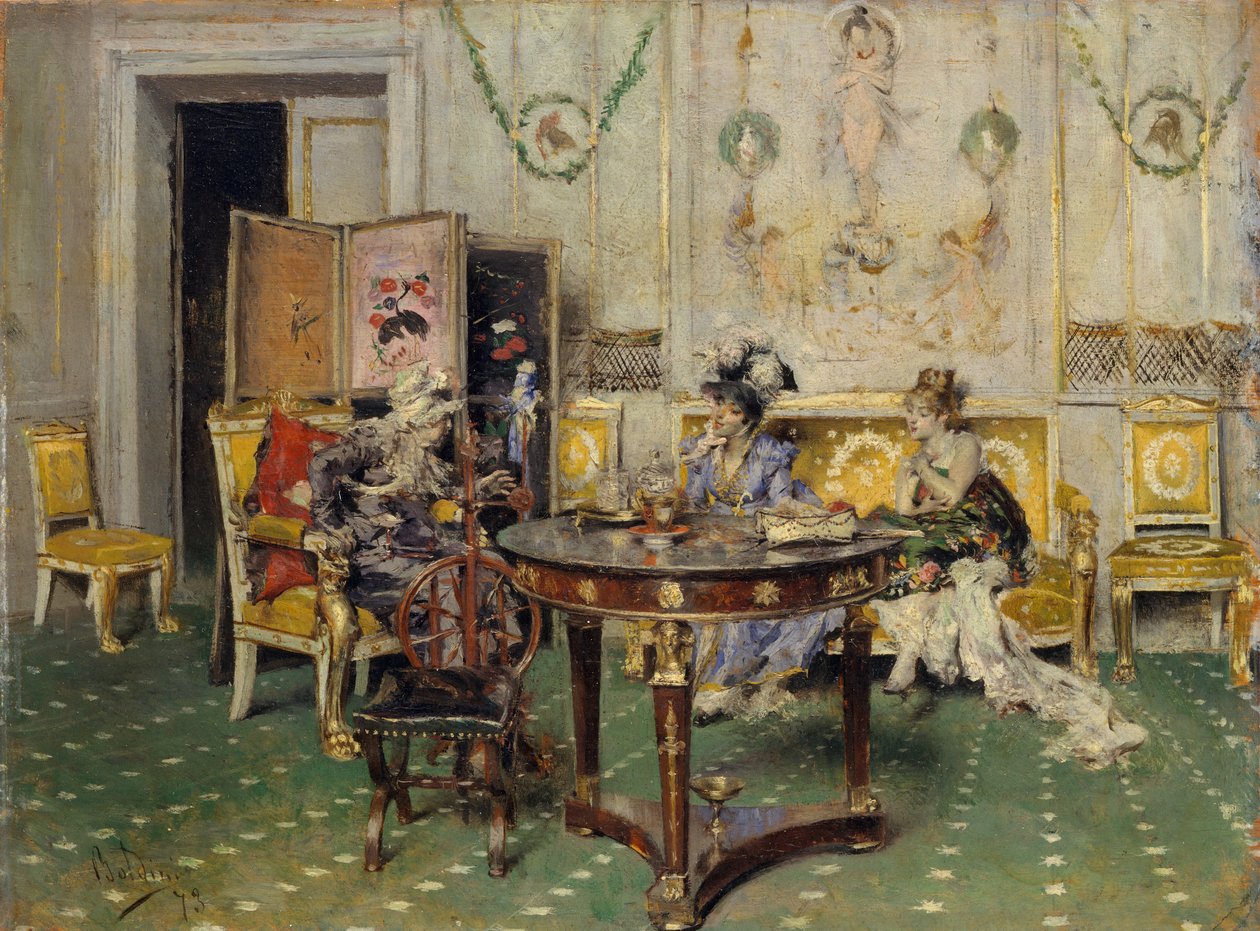 Dedikodu, 1873. by Giovanni Boldini