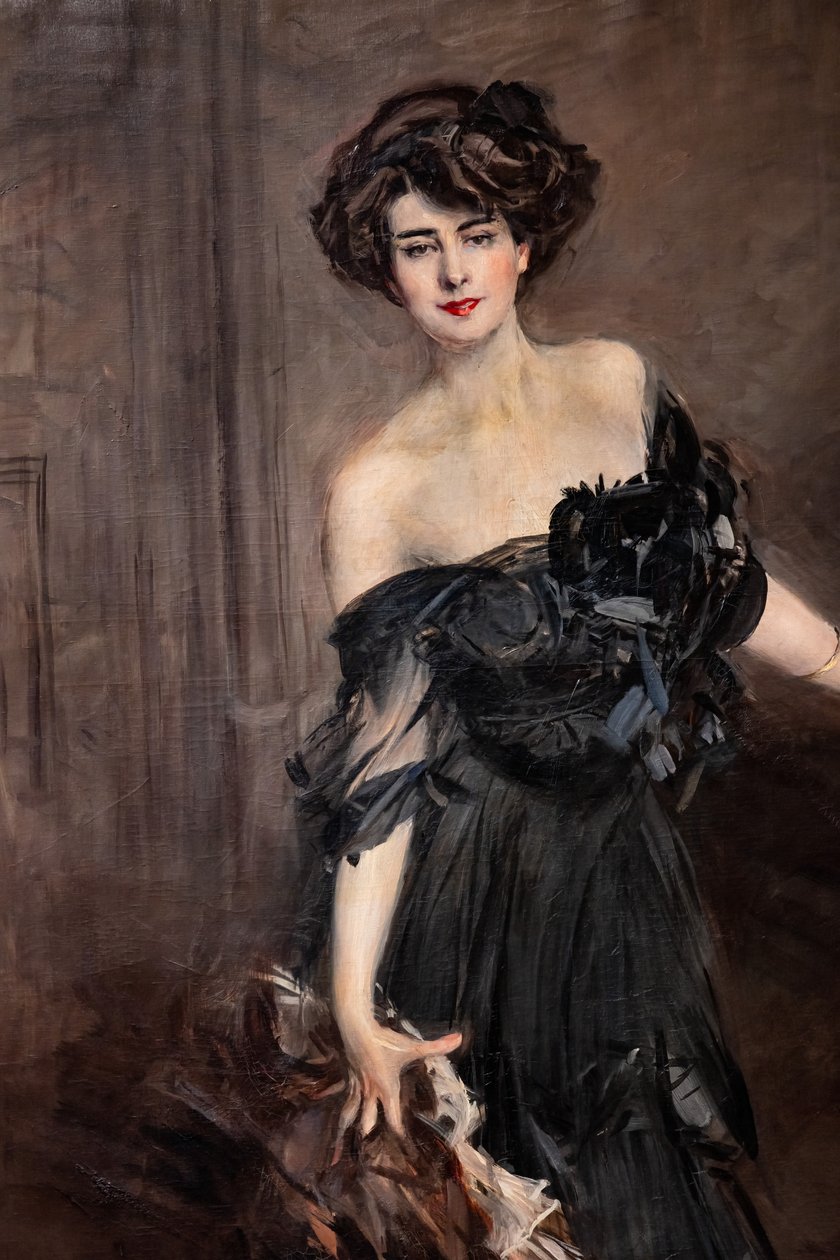 Matmazel de Nemidofft, detay by Giovanni Boldini