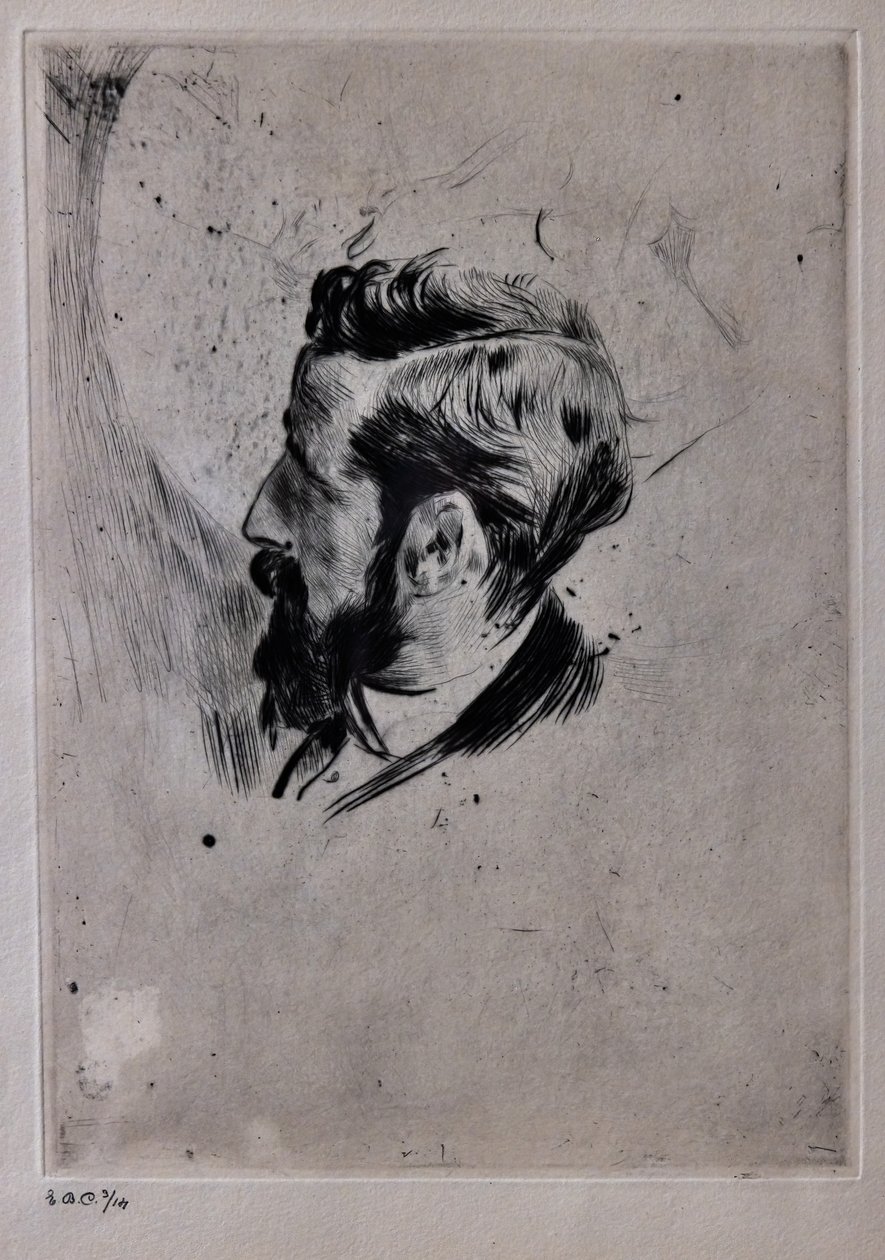 Paul Helleu'nun portresi by Giovanni Boldini