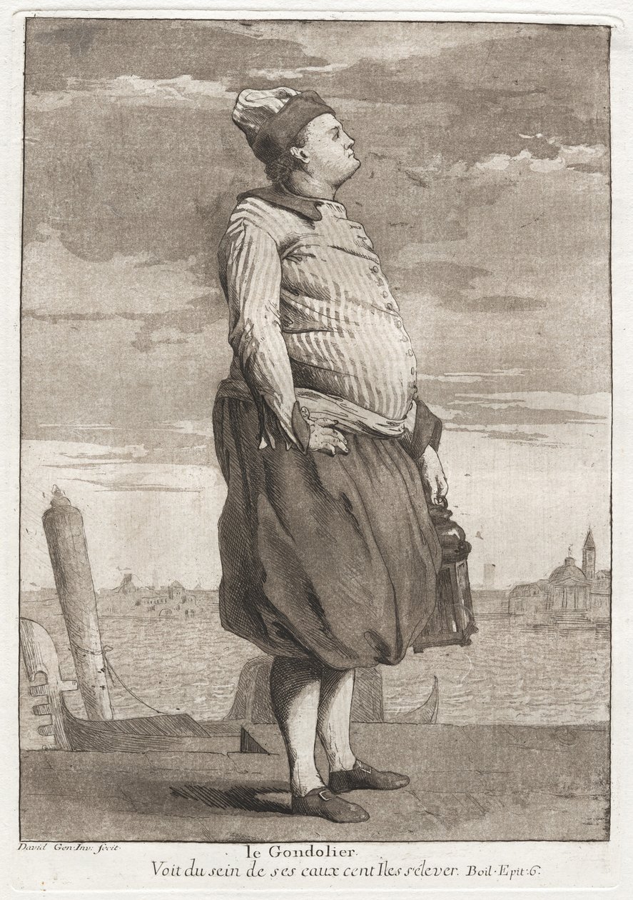 Le Gondolier (Gondolcu) by Giovanni David
