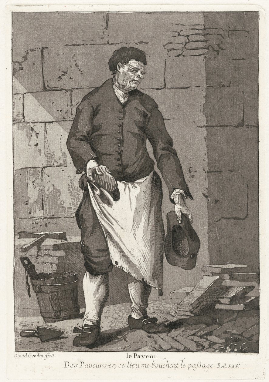 Le Paveur (Yol Döşemecisi) by Giovanni David