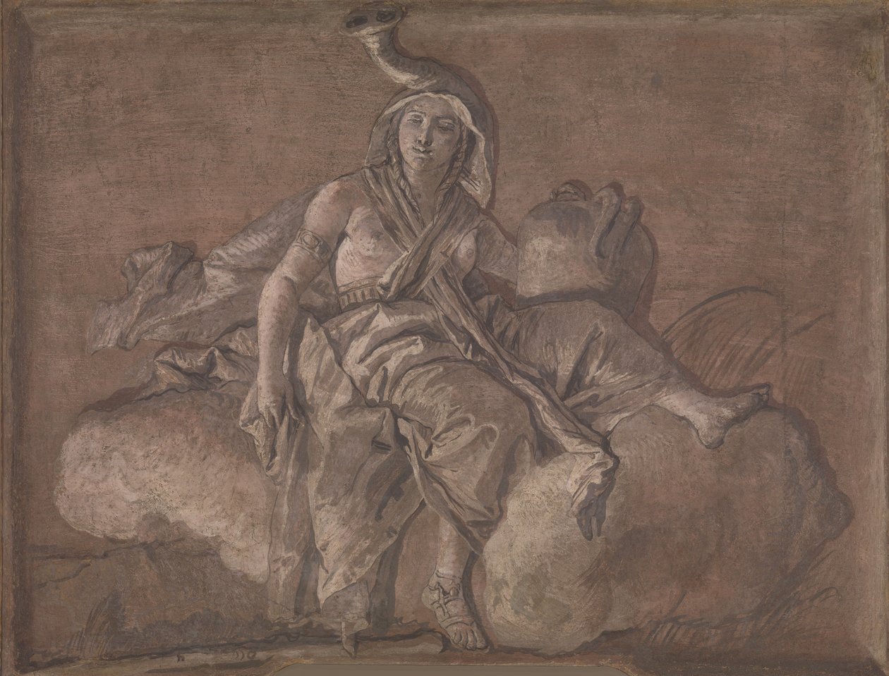 Afrika. by Giovanni Domenico Tiepolo