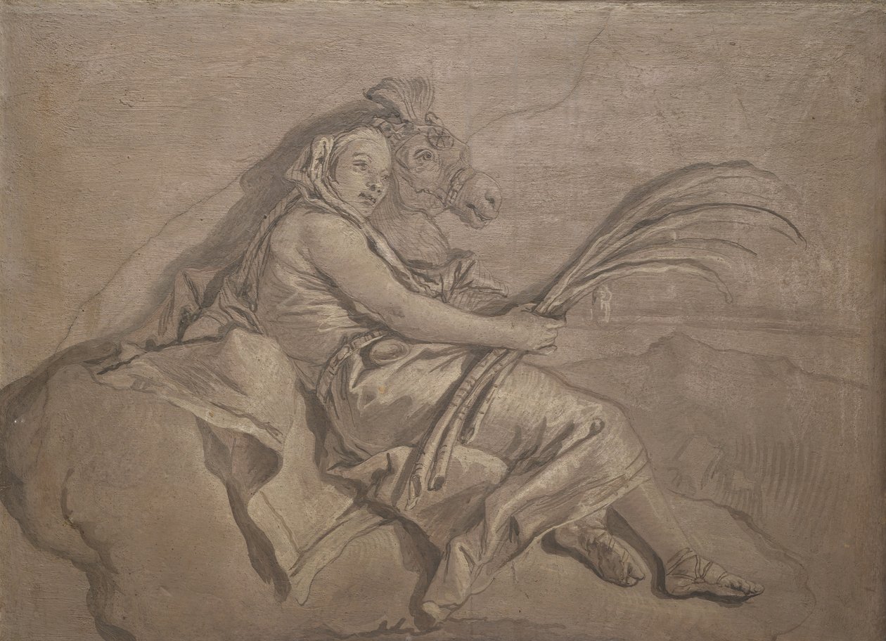 Asya. by Giovanni Domenico Tiepolo