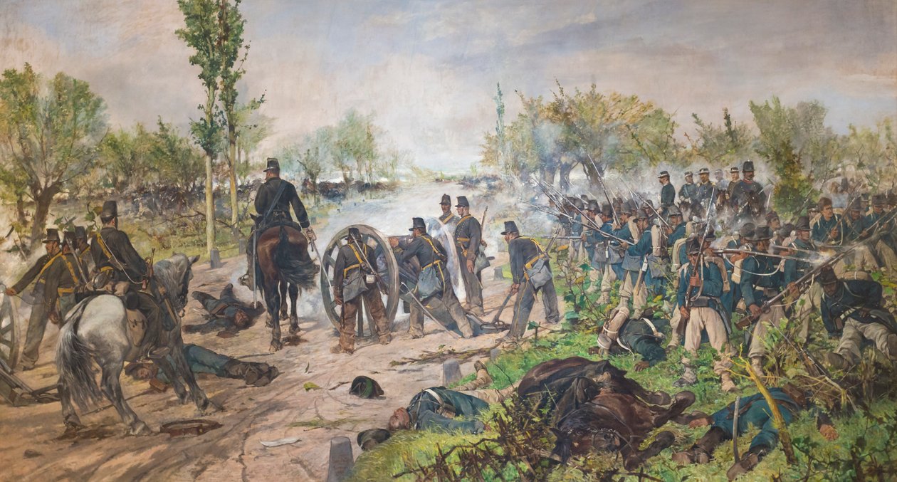 Custoza savaşı by Giovanni Fattori