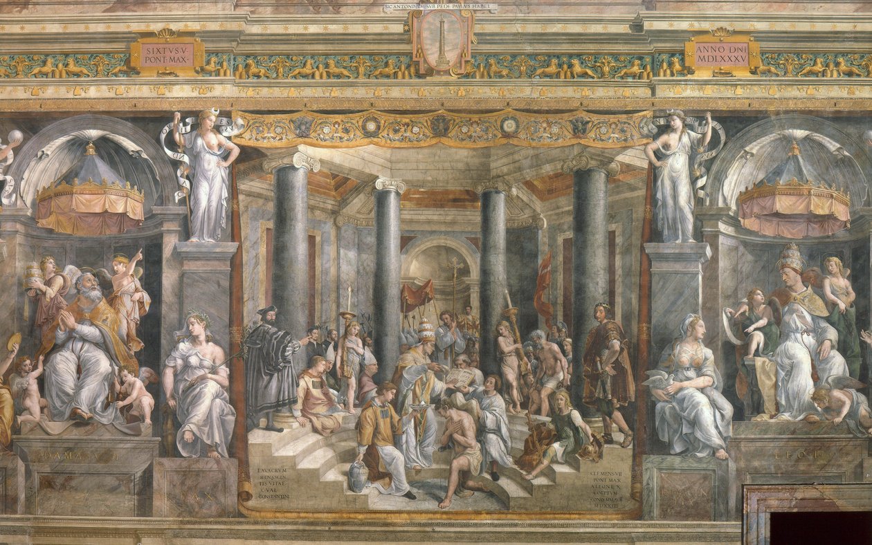Konstantin Vaftizi by Giovanni Francesco (c.1488 1528) Penni