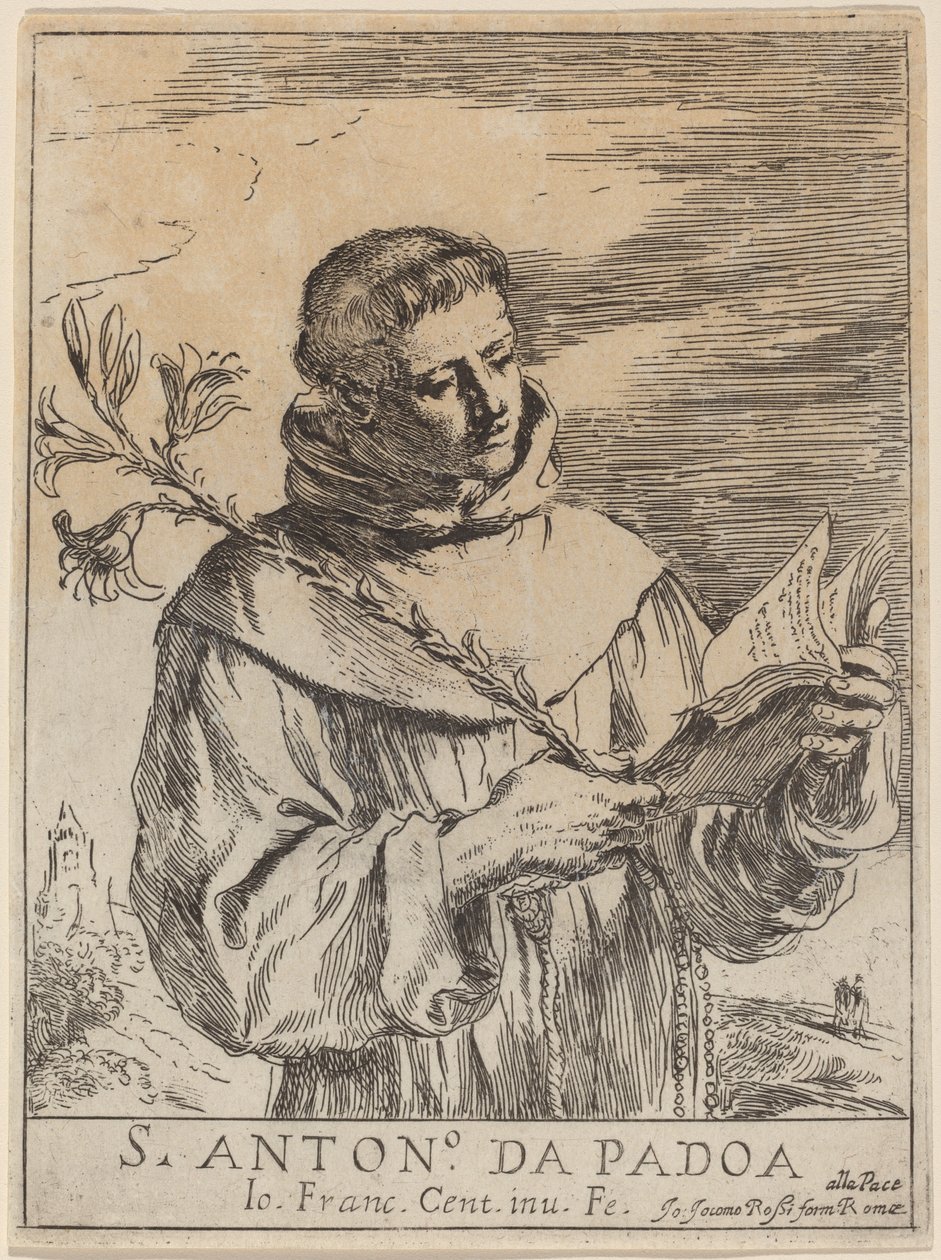 Padua Aziz Anthony by Giovanni Francesco Barbieri, called Guercino