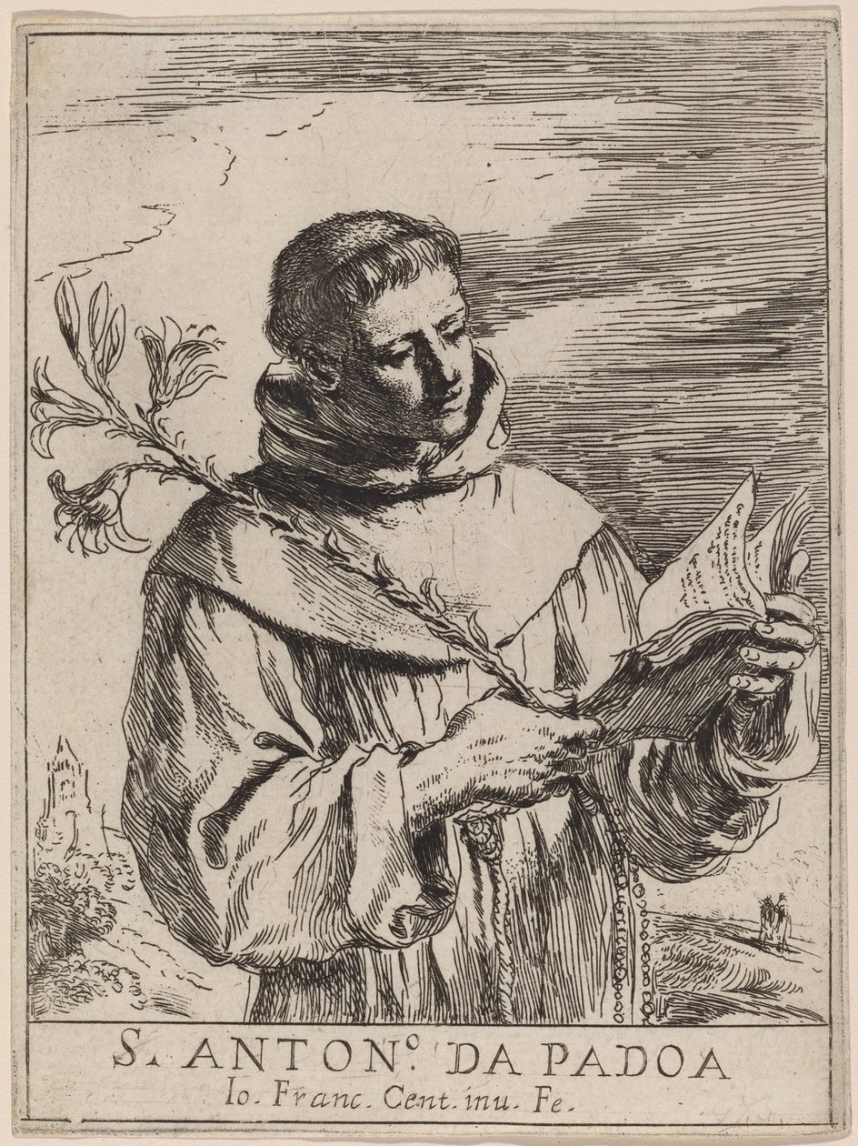 Padua Aziz Anthony by Giovanni Francesco Barbieri, called Guercino