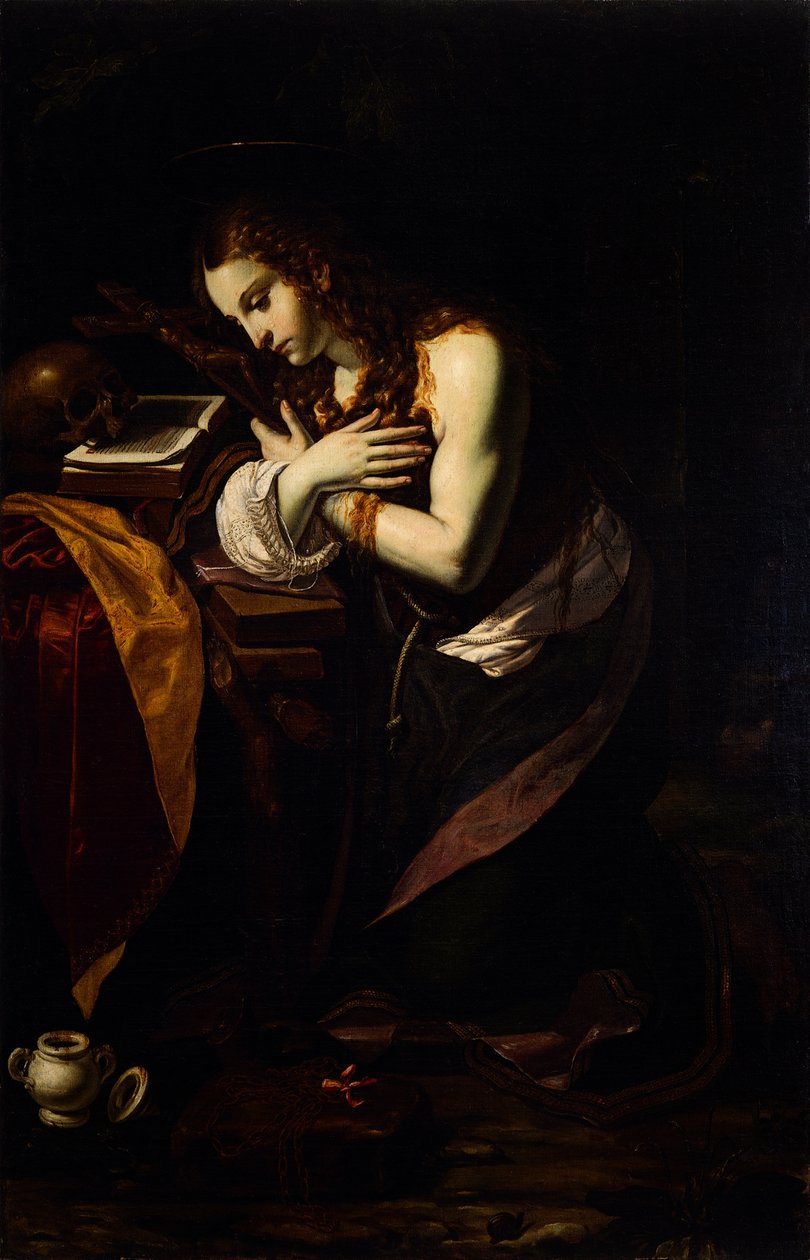 Tövbekar Mary Magdalene, 1625-1630. by Giovanni Francesco Guerrieri