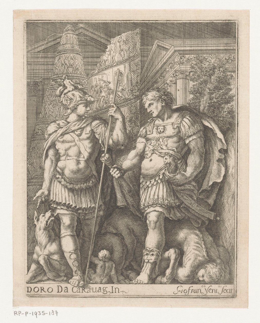 Bir şehirde iki asker by Giovanni Francesco Venturini