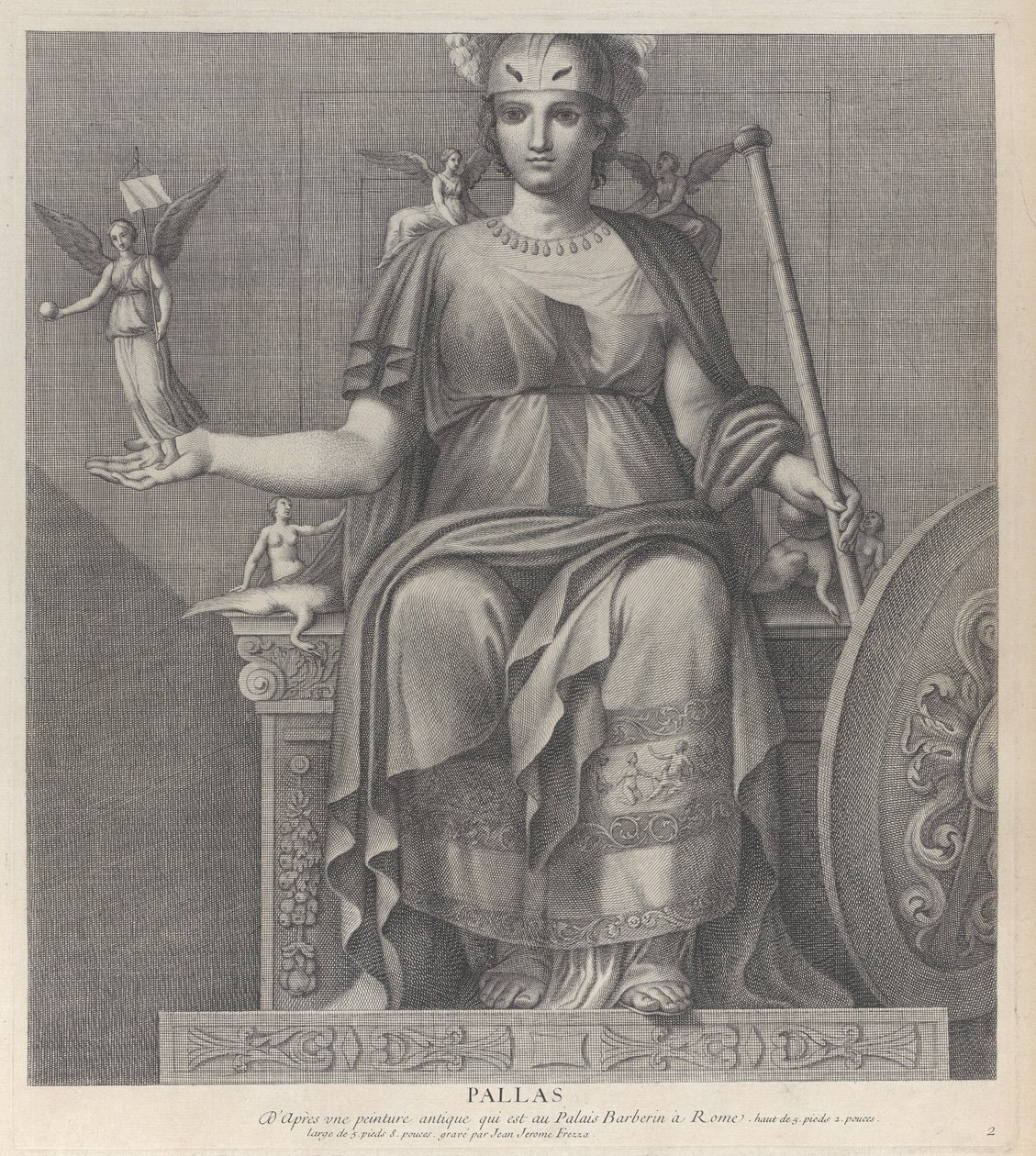 Pallas, 1680-1741. by Giovanni Girolamo Frezza