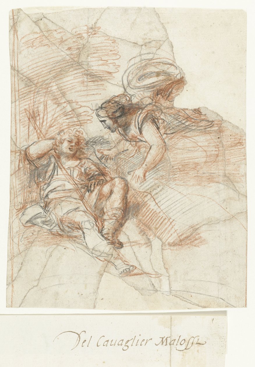 Diana Endymion'u ziyaret eder. by Giovanni Mannozzi