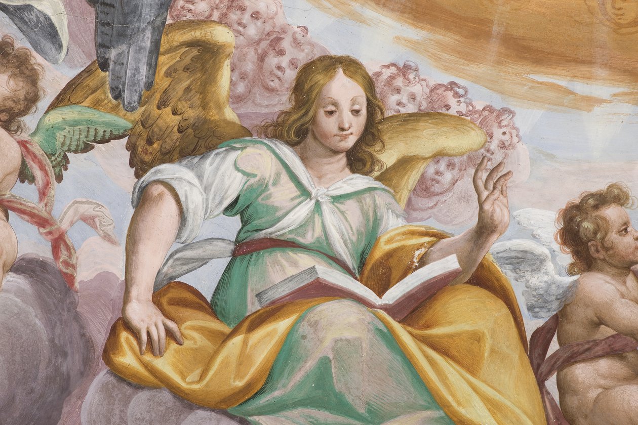 melek ve putti by Giovanni Mauro della Rovere