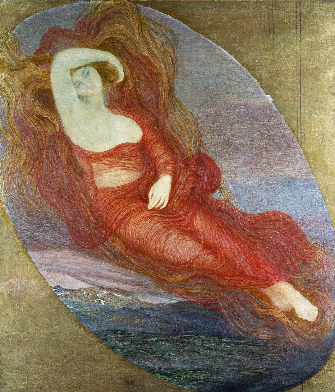 Aşk tanrıçası by Giovanni Segantini