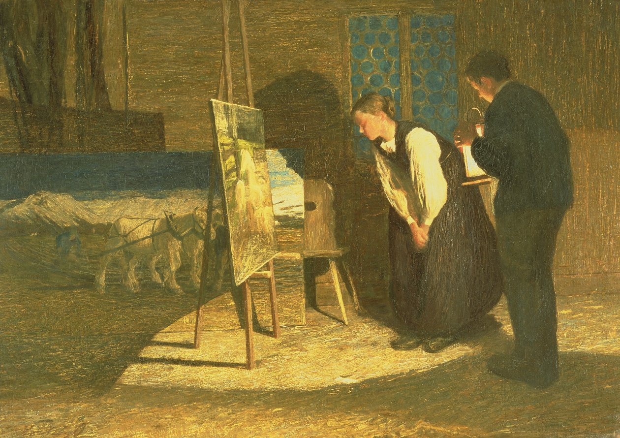 Modellerim, 1888 by Giovanni Segantini
