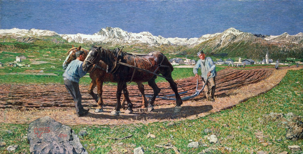 çiftçilik by Giovanni Segantini