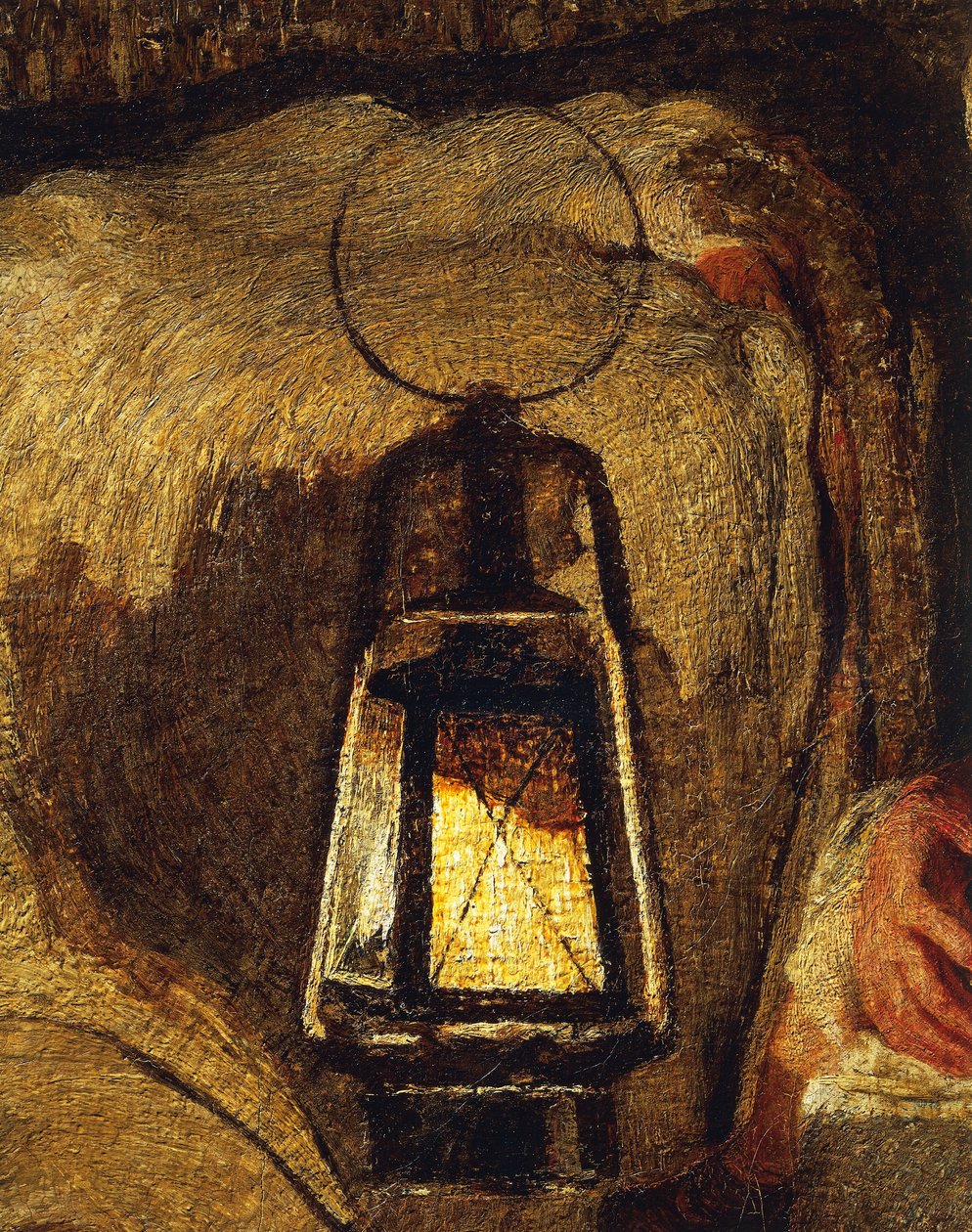 İki Anne, Giovanni Segantini, detay by Giovanni Segantini