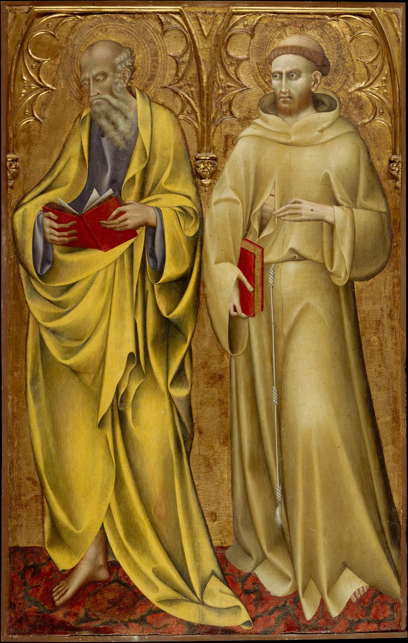 Aziz Matthew ve Francis, ca. 1435. by Giovanni di Paolo