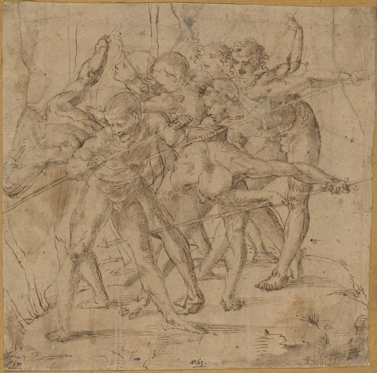 Savaş sahnesi by Girolamo Genga