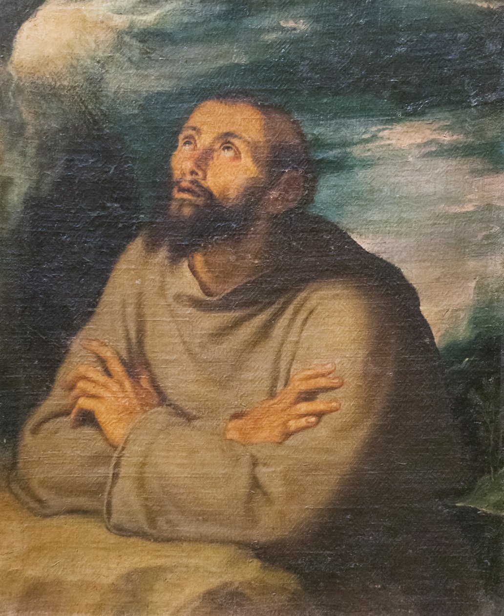 Assisi Aziz Francis (tuval üzerine yağlıboya) by Girolamo Muziano