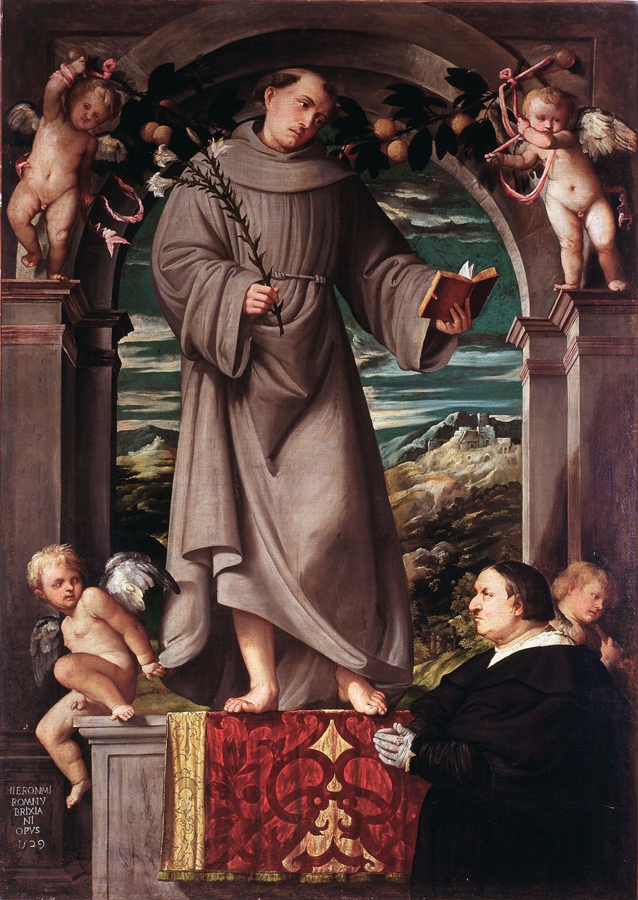 Padua Aziz Anthony by Girolamo Romanino