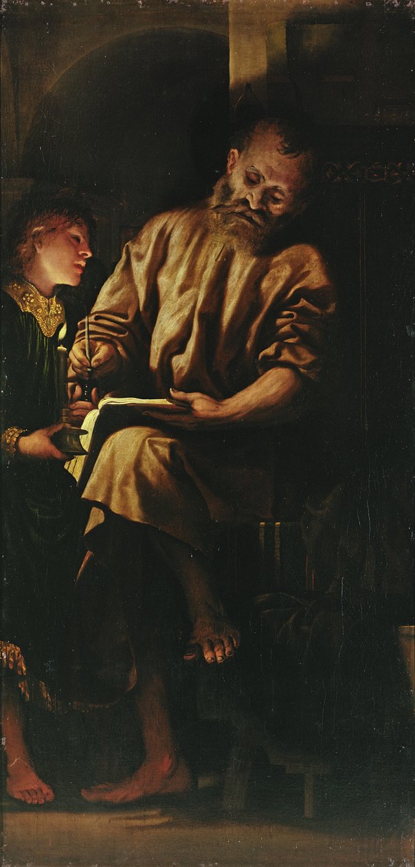 Aziz Matta ve Melek by Girolamo Romanino