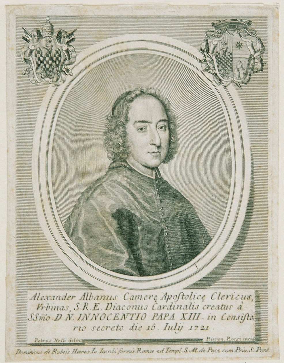 Kardinal Alessandro Albani by Girolamo Rossi