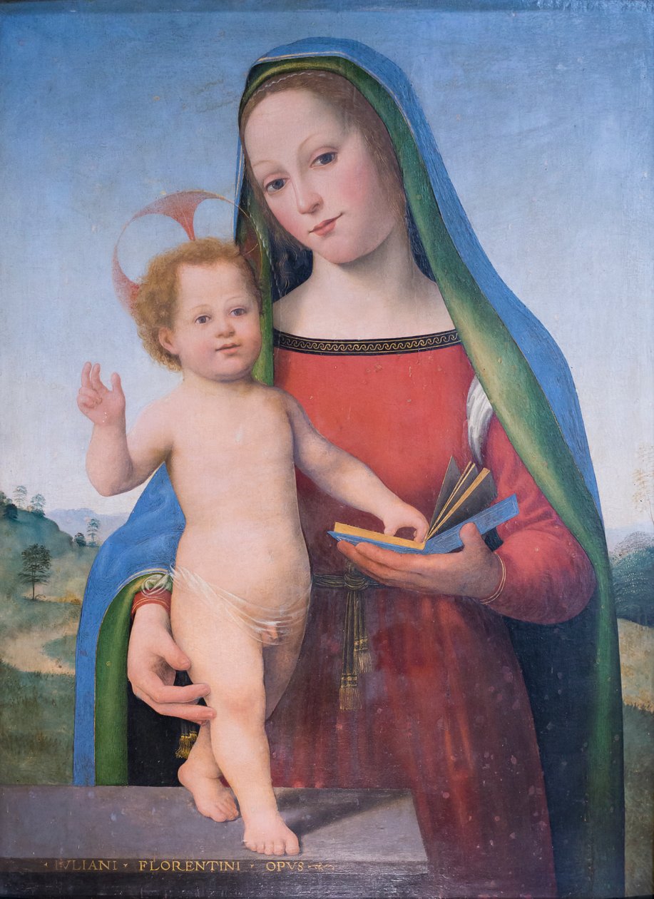 Manzara İçinde Madonna ve Çocuk by Giuliano Bugiardini
