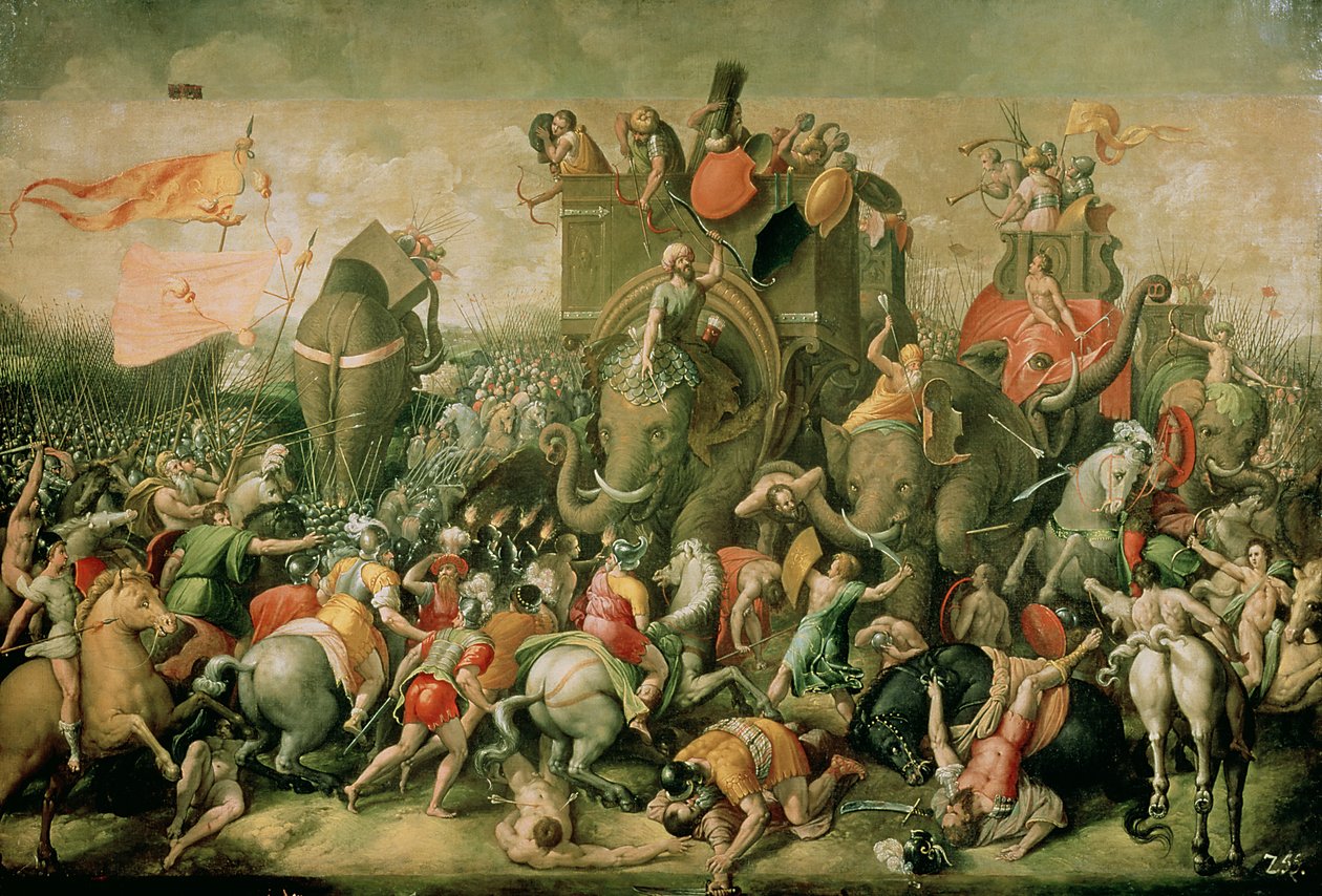 Zama Savaşı, MÖ 202, 1570-80 by Giulio Romano