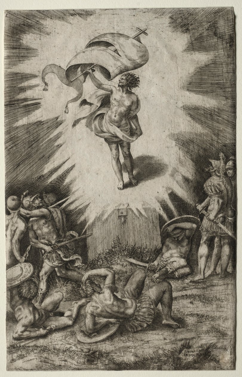 Diriliş, 1561. by Giulio Bonasone