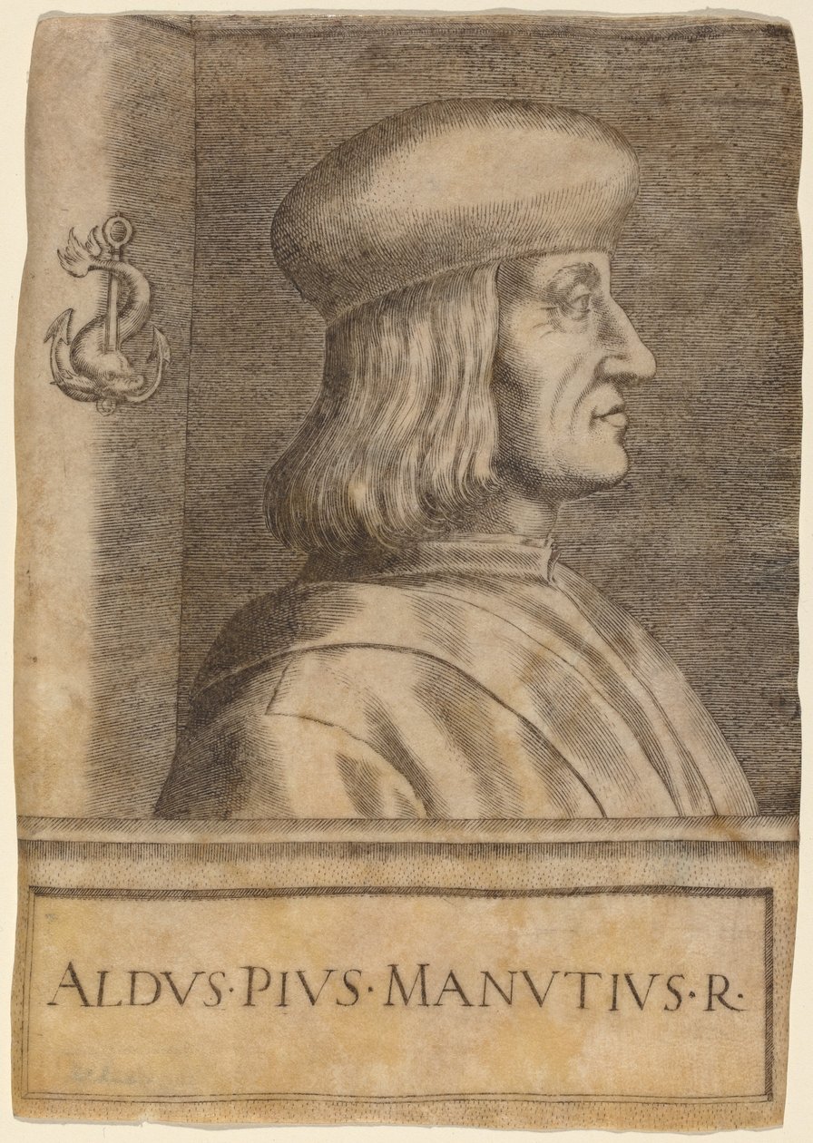 Aldus Pius Manutius by Giulio Campagnola