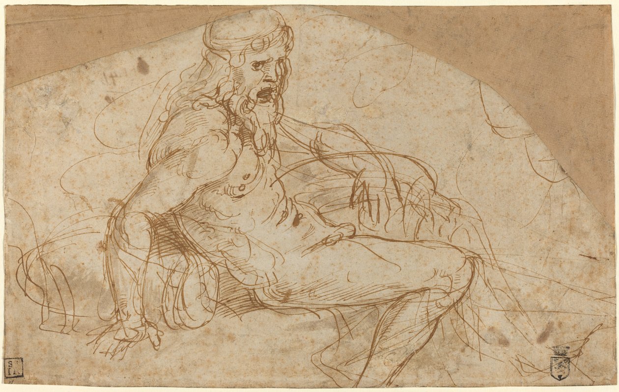 nehir tanrısı by Giulio Romano