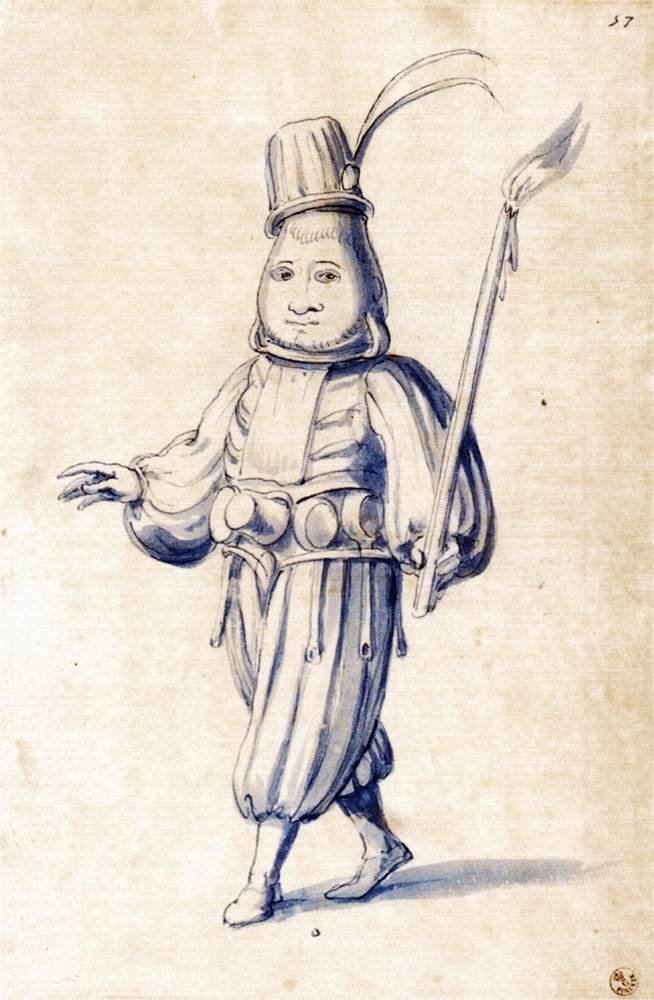 Bir aşçının kostüm çizimi by Giuseppe Arcimboldo